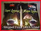 PACKS Coffee Kopi LUWAK CIVET Premium @185gr   JAVA Coffee (FREE 