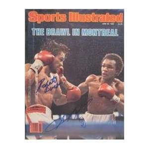  Roberto Duran & Sugar Ray Leonard autographed Sports 