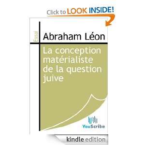 La conception matérialiste de la question juive (French Edition 