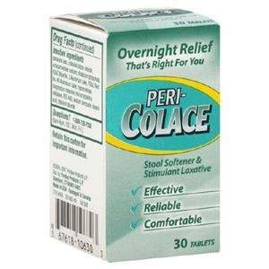  Peri Colace Stool Softener Tablets 30 ct Health 