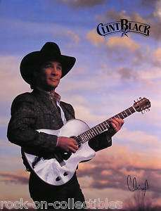 CLINT BLACK 1991 IN MY SHOES STORE PROMO POSTER  