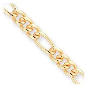    Gold plated 7mm Figaro Necklace   20 Inch   JewelryWeb Jewelry