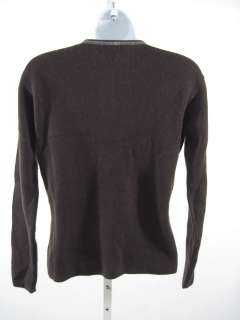 You are bidding on a LULU BRAVO Brown Cashmere Long Sleeve Sweater in 