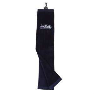 Seattle Seahawks NFL Embroidered Tri Fold Golf Towel (16x26):  
