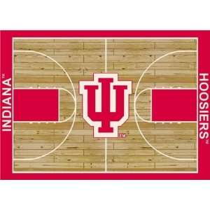  Indiana Hoosiers 7 8 x 10 9 Home Court Area Rug: Sports 