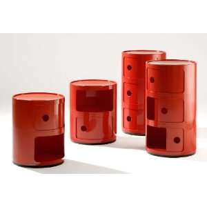  Componibili Triple Tiered  Matte Red: Home & Kitchen