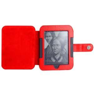 M2U Case   Genuine Leather Cover for Barnes Noble Nook Simple Touch E 