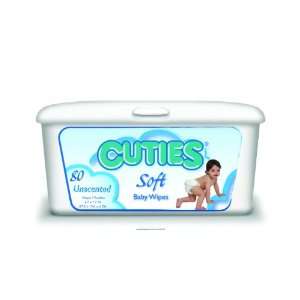  Cuties Baby Wipes, Cuties Baby Wipes Unscented, (1 PACK 