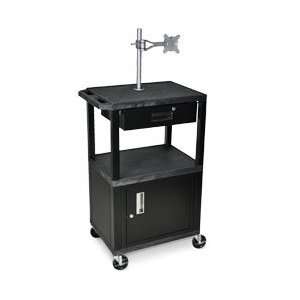   Carts with Locking Cabinet and Drawer   Navy Industrial & Scientific