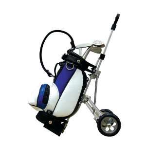  Golf Bag Shape Desktop Pen Holder with Trolley Cart Caddy 