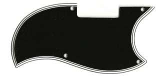 Pickguard b/w/b/w/b fits Gibson Epiphone EB 3 SG Bass  