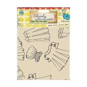  Pink Paislee She Art Paper Dolls Collage Tissue Sheets 20 