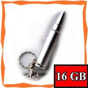  New 16GB Cool Silver Bullet Memory Stick USB Flash Drive 