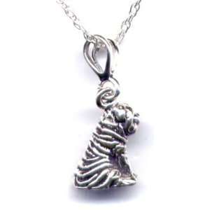  Shar Pei 16 Chain Necklace Sterling Silver Jewelry Gift 