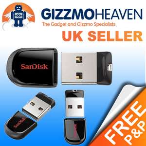 SANDISK 8GB CRUZER FIT USB MEMORY STICK DRIVE PEN UK 00619659070625 