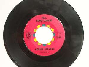 CONNIE STEVENS Rare Original 45 Hey Good Lookin  1962 Hank Williams 