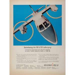 1969 Ad Mooney MU 2D Turbo Prop Corporate Airplane   Original Print Ad