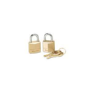   Pin Tumbler Locks, 3/4 Wide, 2 Locks/Keys per Pack