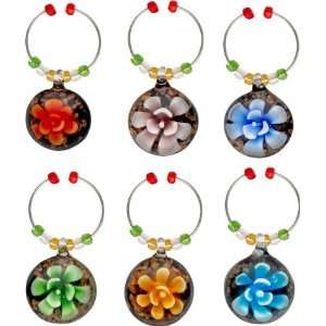  LSArts Wine/Beverage Glass Charms Markers