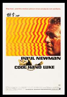 COOL HAND LUKE * CineMasterpieces LINEN BACKED 1SH MOVIE POSTER 1967 