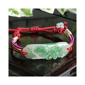  Perfect Gift   High Quality Jade Craved with Peach Bloosom 