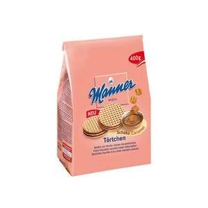  Manner Chocolate caramel Cream Filled Wafers, 14oz Bag 