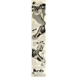  1937 Ad Keds Shoes Yeoman Oxfords Flex Weve Shock Proof 