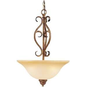    57 Venetian Patina Café Up Light Pendant from the Cafe Collection