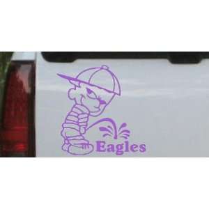  Purple 3in X 3in    Pee On Eagles Car Window Wall Laptop 