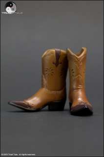 Triad Toys 1/6 SCALE FEMALE BROWN LEATHER COWBOY BOOTS  