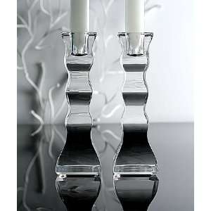  Orrefors Cruise Large Candlestick Pair