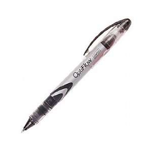  Staples Opti FlowTM Rollerball Pens, .5mm, Black, 1 Dozen 