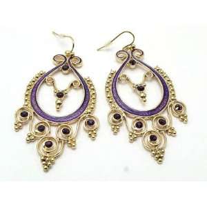   Victorian Chandelier Purple Crystal Fashion Earrings: Everything Else
