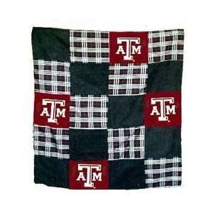  Texas A&M Aggies 50X60 Patch Quilt Throw/Blanket/Bedspread 