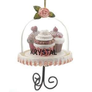  Personalized Cupcake Trio   Pink Red Brown Christmas 