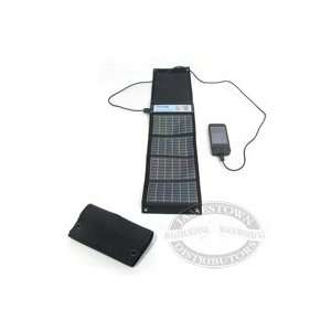   Foldable AA/USB Solar Charger USBAACHARGER Black