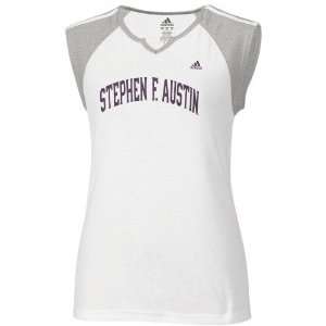  adidas Stephen F. Austin Lumberjacks Ladies White 