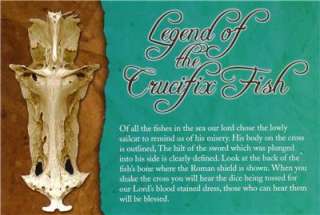 Legend Of The Crucifix Fish Vintage Unused Postcard  