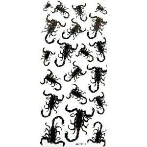    YiMei Waterproof tattoo sticker black animal scorpion: Beauty