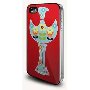  iphone Case Cycladic Bird Red (4 4sG) Cell Phones 