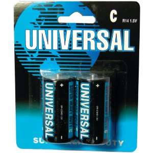   BATTERY UM 2SHD 1.5 V Super Heavy Duty Batteries (C 2 pk) Electronics