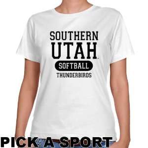  Southern Utah Thunderbirds Ladies White Custom Sport 