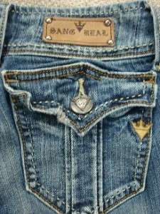 SANG REAL By MISS ME Sexy Stretch Flare Leg Womens Denim Jeans size 26 
