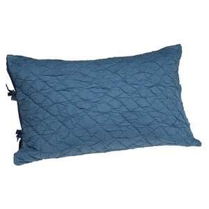  DKNY Solid Puckered Stitch Standard/Queen Sham , Sky: Home 