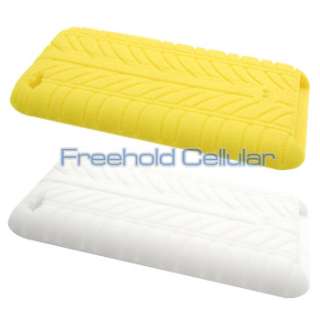  Yellow Tire Tread Silicone Skins Covers Cases for iPod Touch 4  