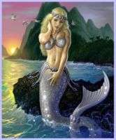 Mary Engelbreit Fridge Magnet Mermaid Under the Sea  