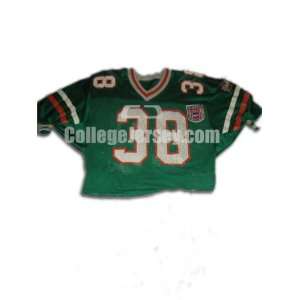  Green No. 38 Game Used Florida A&M Russell Football Jersey 