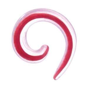  Glass Spiral Spirals   6g   Red   Sold as Pairs Jewelry