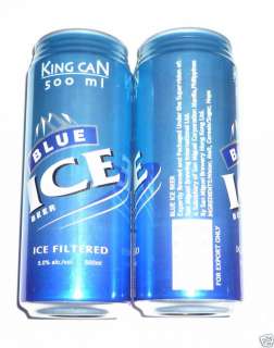 SAN MIGUEL BLUE ICE BEER can Tall 500ml Hong Kong King  