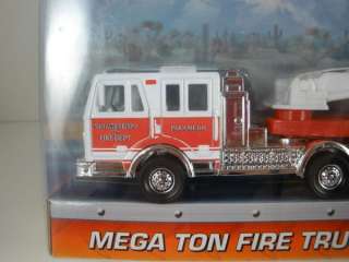 2010 MATCHBOX MEGA TON SAN LUIS OBISPO TRACTOR DRAWN AERIAL FIRE TRUCK 
